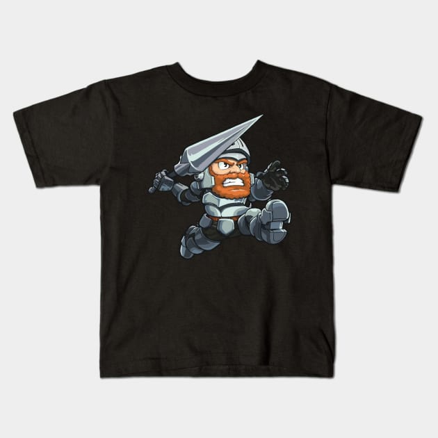 Sir Arthur Kids T-Shirt by Trontee